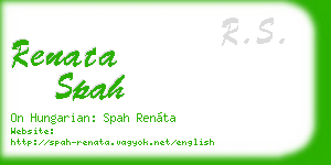 renata spah business card